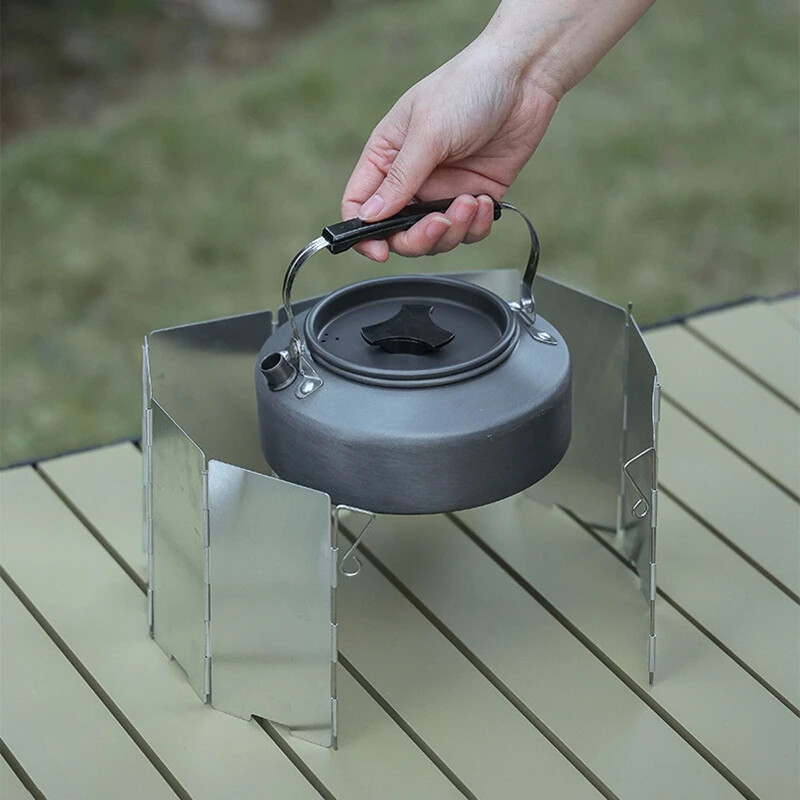 Outdoor Foldable Stove Windshield Wind Screen for Camping Cookers & Picnics