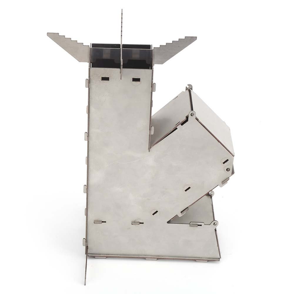 Rocket Stove Portable Wood Burning Camp Stove Stainless Steel