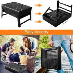 14" Portable BBQ Charcoal Grill Tool Kit Outdoor Cooking Camping Picnic Beach