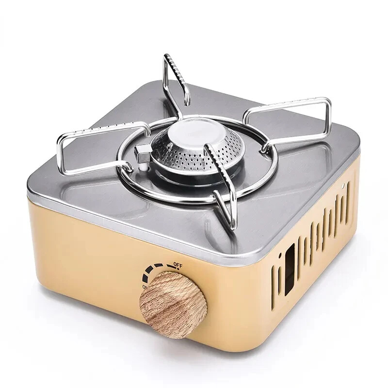 2800W Portable Camping Gas Stove Outdoor Burner Safety Valve Electronic Ignition