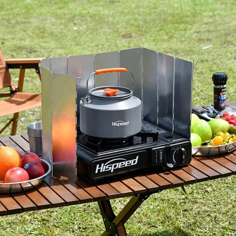 Outdoor Foldable Stove Windshield Wind Screen for Camping Cookers & Picnics