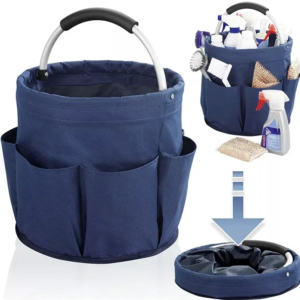 17L Large Storage Organizer Bag Folding Basket Picnic Tote Cleaning Caddy