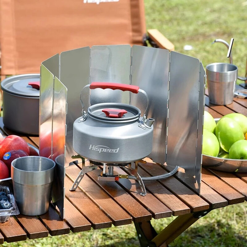 Outdoor Foldable Stove Windshield Wind Screen for Camping Cookers & Picnics
