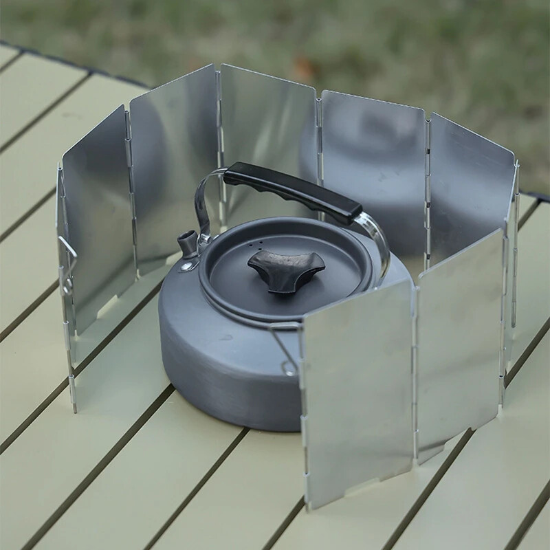 Outdoor Foldable Stove Windshield Wind Screen for Camping Cookers & Picnics