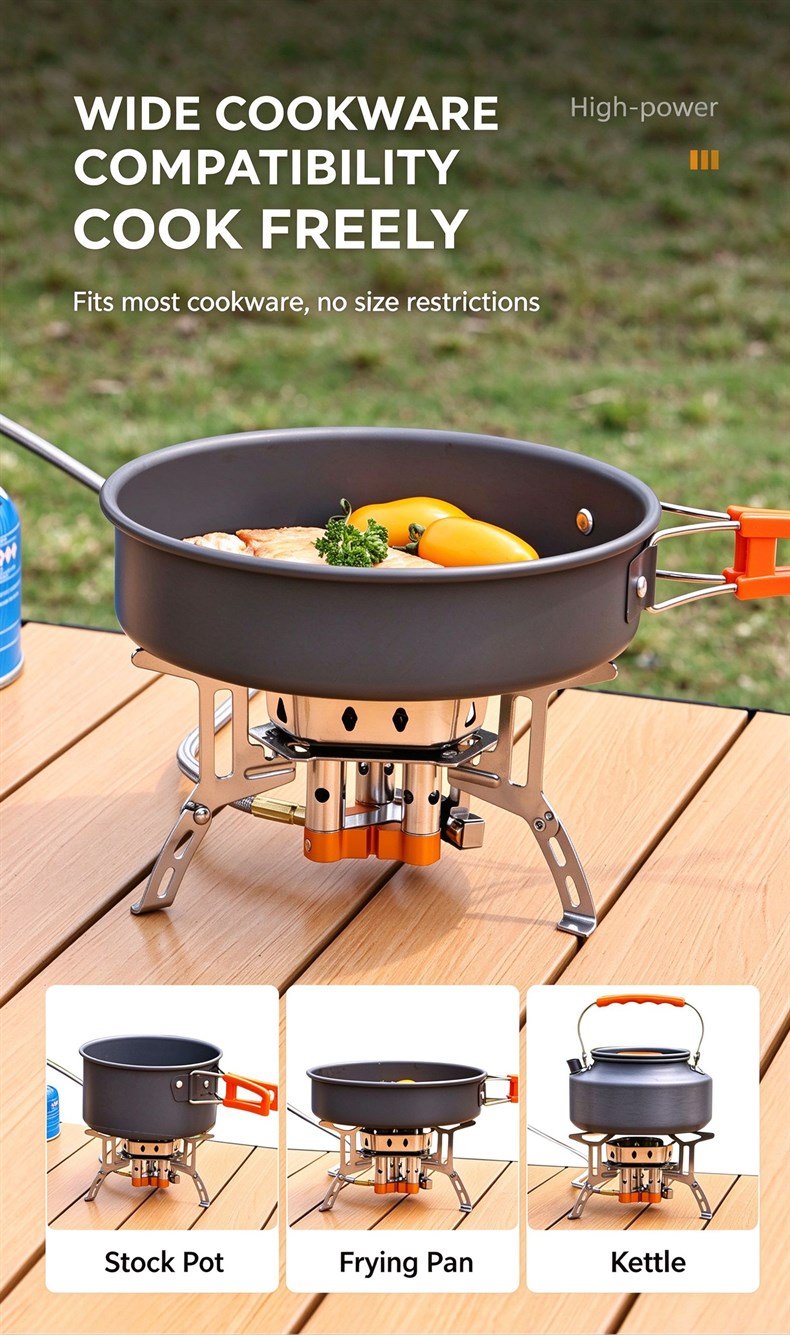 Portable 3 Burners Foldable Stove