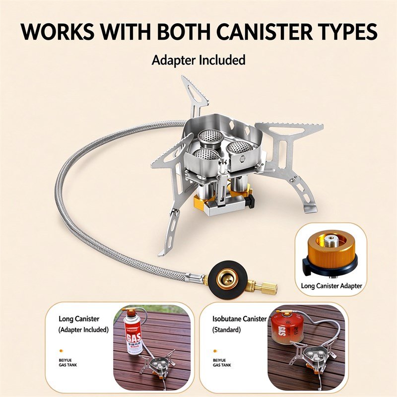 Portable 3 Burners Foldable Stove